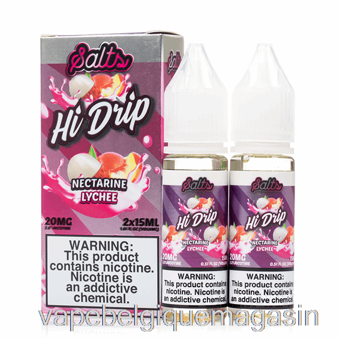 Vape Juice Nectarine Litchi - Sels Hi-drip - 30ml 50mg